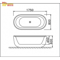BỒN TẮM NẰM CAESAR AT0770 CHÍNH HÃNG