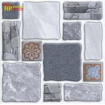 GẠCH LÁT SÂN VƯỜN 50X50 SỎI XÁM NHẤN BÔNG 5505 CAO CẤP GIÁ RẺ