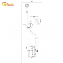 SEN TẮM NÓNG LẠNH CAESAR S433C CHÍNH HÃNG