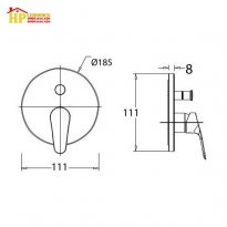 SEN TẮM ÂM TƯỜNG AMERICAN STANDARD WF-0321 CHÍNH HÃNG