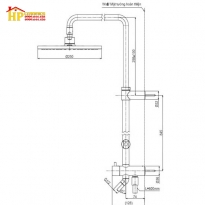 CÂY SEN TẮM TOTO TBW07006A CHÍNH HÃNG