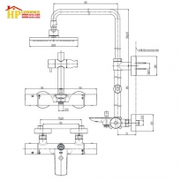 SEN CÂY TẮM NÓNG LẠNH NHIỆT ĐỘ TOTO TBW07401A CHÍNH HÃNG