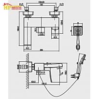 SEN TẮM DÂY NÓNG LẠNH INAX BFV-403S CHÍNH HÃNG