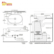 CHẬU LAVABO ĐẶT BÀN AMERICAN STANDARD  WP-0310 CHÍNH HÃNG