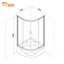 BỒN TẮM ĐỨNG VÁCH KÍNH CAESAR SPR101 CHÍNH HÃNG