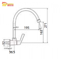 VÒI RỬA CHÉN GẮN TƯỜNG LẠNH AMERICAN STANDARD WF-T607 CHÍNH HÃNG