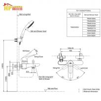 SEN TẮM NÓNG LẠNH TOTO TBG03302V/TBW02017A CHÍNH HÃNG