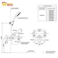 SEN TẮM NÓNG LẠNH TOTO TBS04302V/TBW02005A CHÍNH HÃNG