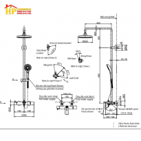 SEN TẮM ĐỨNG NÓNG LẠNH TOTO  TBW01301B CHÍNH HÃNG