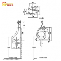 BỒN TIỂU TREO TƯỜNG AMERICAN STANDARD VF-0414 CHÍNH HÃNG