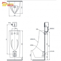 BỒN TIỂU TREO TƯỜNG TOTO UT901H#XW CHÍNH HÃNG