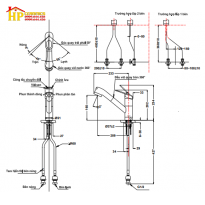 VÒI RỬA CHÉN NÓNG LẠNH TOTO TKGG31EB CHÍNH HÃNG