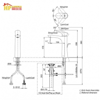 VÒI LAVABO NÓNG LẠNH TOTO TLG01304V CHÍNH HÃNG 