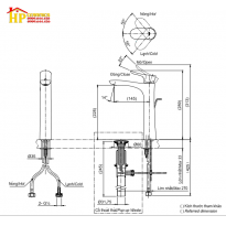 VÒI LAVABO NÓNG LẠNH TOTO TLG01307V CHÍNH HÃNG