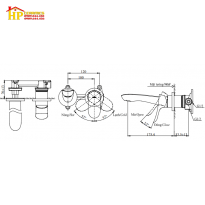 VÒI LAVABA ÂM TƯỜNG NÓNG LẠNH TOTO TLG01310B CHÍNH HÃNG