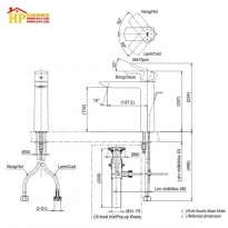 VÒI LAVABO NÓNG LẠNH TOTO TLG02304V CHÍNH HÃNG