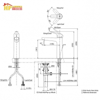 VÒI LAVABO NÓNG LẠNH TOTO  TLG03303V CHÍNH HÃNG