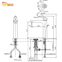 VÒI LAVABO NÓNG LẠNH TOTO TLG03305V CHÍNH HÃNG