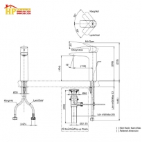 VÒI LAVABO NÓNG LẠNH TOTO TLG04304V CHÍNH HÃNG
