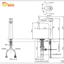 VÒI LAVABO NÓNG LẠNH TOTO  TLG04307V CHÍNH HÃNG