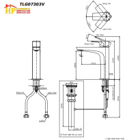 VÒI LAVABO NÓNG LẠNH TOTO TLG07303V CHÍNH HÃNG