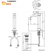 VÒI LAVABO NÓNG LẠNH TOTO  TLG08305V CHÍNH HÃNG