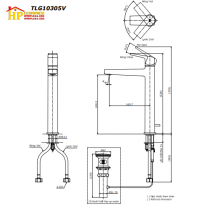VÒI LAVABO NÓNG LẠNH TOTO TLG10305V CHÍNH HÃNG