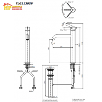 VÒI LAVABO NÓNG LẠNH TOTO TLG11305V CHÍNH HÃNG