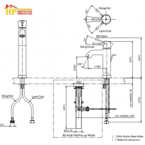 VÒI LAVABO NÓNG LẠNH TOTO  TLS02305V CHÍNH HÃNG