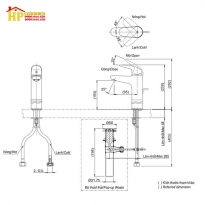 VÒI LAVABO NÓNG LẠNH TOTO TLS03303V CHÍNH HÃNG