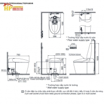 BANKF CẦU QUẢ TRỨNG THÔNG MINH TOTO CS921VT/TCF83410GAA/ T53P100VR CHÍNH HÃNG