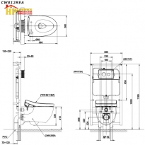 BÀN CẦU THÔNG MINH TOTO CW812REAW-TCF4911EZNW1-WH172AT-TCA465 CHÍNH HÃNG