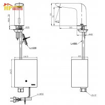 VÒI LAVABO CẢM ỨNG TOTO TTLA101/TTLE101E2L/TX709AV6 CHÍNH HÃNG