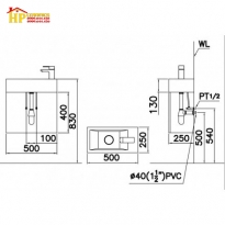 TỦ LAVABO CAESAR LF5239S+EH05239AV CHÍNH HÃNG