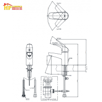VÒI LAVABO NÓNG LẠNH TOTO TVLM105CR CHÍNH HÃNG