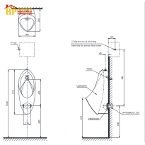 BỒN TIỂU NAM TREO TƯỜNG TOTO UT904R CHÍNH HÃNG