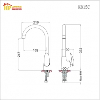 VÒI RỬA CHÉN NÓNG LẠNH CAESAR K815C CHÍNH HÃNG