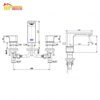 VÒI LAVABO NÓNG LẠNH AMERICAN STANDARD WF-1303CS CHÍNH HÃNG
