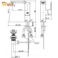 VÒI LAVABO NÓNG LẠNH AMERICAN STANDARD WF-1305CS CHÍNH HÃNG