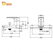 SEN TẮM NÓNG LẠNH CAESAR MẠ ĐỎ S393CR CHÍNH HÃNG