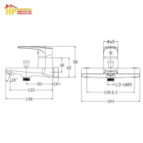 SEN TẮM NÓNG LẠNH MẠ TRẮNG CAESAR S393CW CHÍNH HÃNG