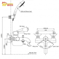 SEN TẮM DÂY NÓNG LẠNH TOTO TBG11302V/TBW02006A CHÍNH HÃNG
