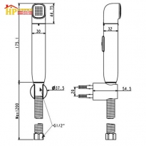 HANG XỊT NHỰA AMERICAN STANDARD  WF-TS28W CHÍNH HÃNG