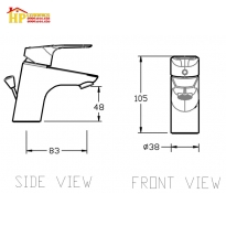 VÒI LAVABO NÓNG LẠNH AMERICAN STANDARD WF-0301 CHÍNH HÃNG