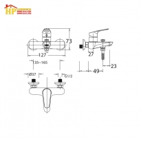 SEN TẮM NÓNG LẠNH AMERICAN STANDARD WF-0311 CHÍNH HÃNG