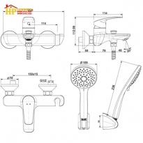 SEN TẮM NÓNG LẠNH AMERICAN STANDARD WF-0911 CHÍNH HÃNG