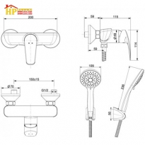 SEN TẮM NÓNG LẠNH AMERICAN STANDARD WF-0912 CHÍNH HÃNG