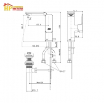 VÒI LAVABO NÓNG LẠNH AMERICAN STANDARD WF-1305 CHÍNH HÃNG
