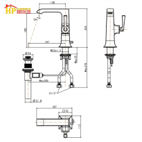VÒI LAVABO NÓNG LẠNH AMERICAN STANDARD WF-1601 CHÍNH HÃNG