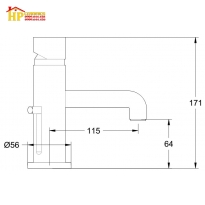 VÒI LAVABO NÓNG LẠNH AMERICAN STANDAR WF-2701 CHÍNH HÃNG